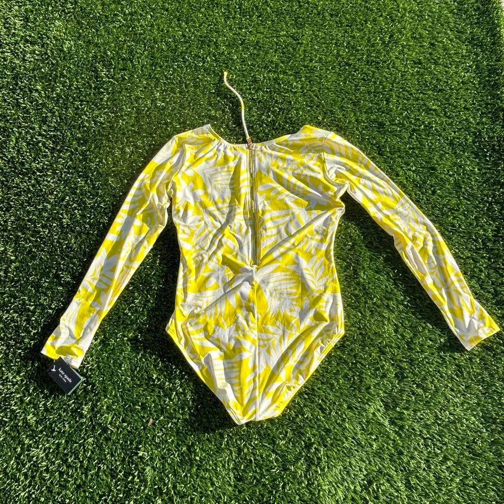 Kate Spade Long Sleeve One Piece Swim Suit Rash Guard Paddle Bathing Suit